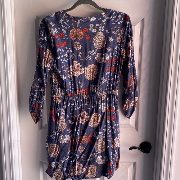 Loft Dress Blue Floral Pattern S - Picture 13 of 13